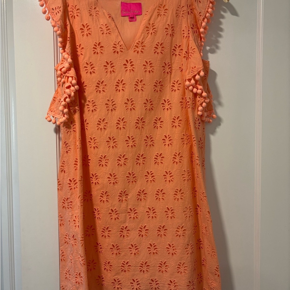 Lilly Pulitzer Dress with Pom-Pom Accents